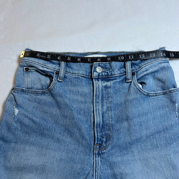 Abercrombie & Fitch The 90's Straight Ultra High Rise Jeans Size 28 Distressed - Picture 9 of 11